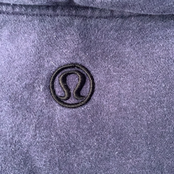 Lululemon navy blue collard scuba hoodie - Picture 3 of 5